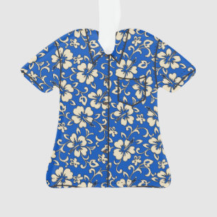 Ornamento Malia Hibiscus Havaiana Vintage Camisa Aloha