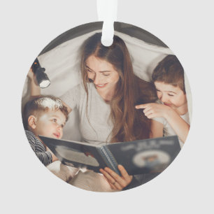 Ornamento Mama Bear E Seus Filhos Personalizados Foto Da Fam