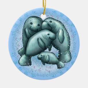 Ornamento Manatee Bubbles