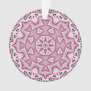 Ornamento Mandala redonda kaleidoscopic do mosaico moderno