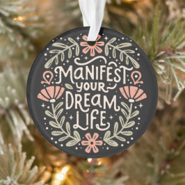 Ornamento Manifesto a afirmação espiritual da sua vida de so