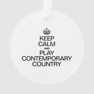 ORNAMENTO MANTENHA A CALMA E TOME O PAÍS CONTEMPORÁRIO