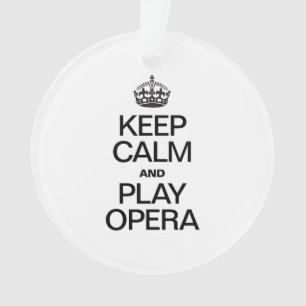 ORNAMENTO MANTENHA A ÓPERA DA CALMA E DO JOGO