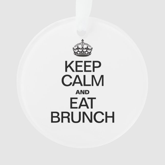 ORNAMENTO MANTENHA O CALM E COMA O BRUNCH (Frente)