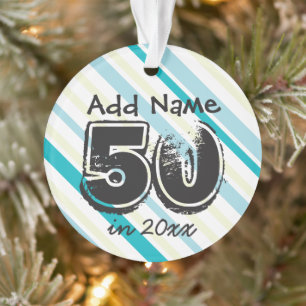 Ornamento Manutenção personalizada de 50º aniversário