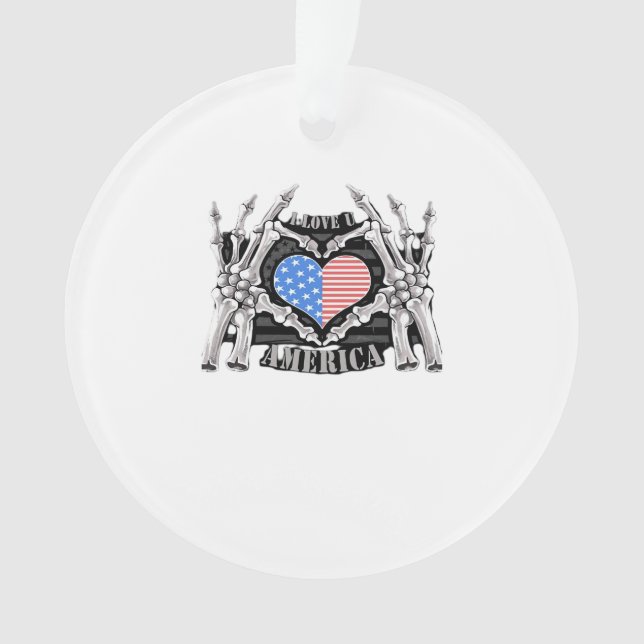 Ornamento Mãos do Esqueleto da América (Frente)