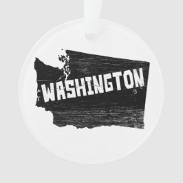 Ornamento Mapa afligido de Washington vintage Home