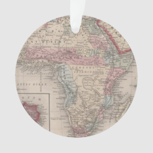 Ornamento Mapa de África com St Helena