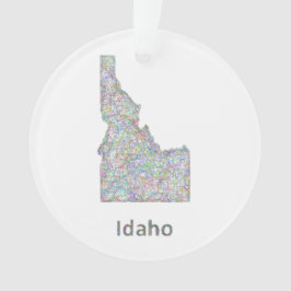 Ornamento Mapa de Idaho