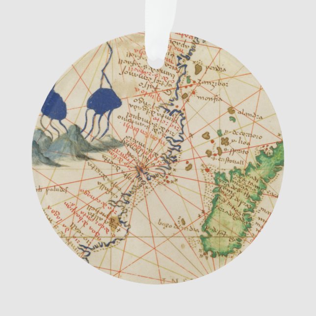 Ornamento Mapa de Madagascar (Frente)