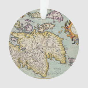 Ornamento Mapa de Scotland Miliaria Scotia