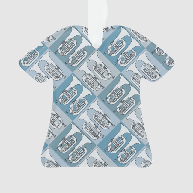 Ornamento Marching Baritone Crosshatch (Frente)