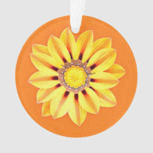 Ornamento Margarida Africana/Gazânia - Laranja e Amarelo