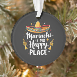 Ornamento Mariachi é o meu Lugar Feliz México Música Saxofon