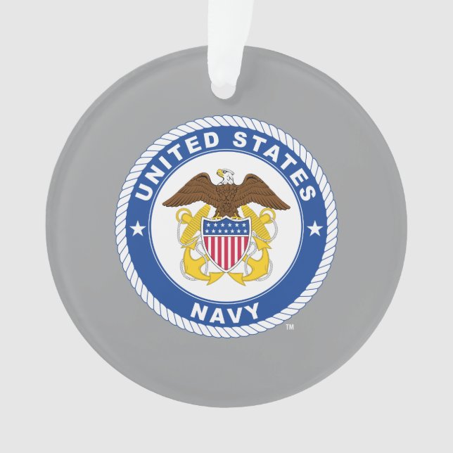 Ornamento Marinho dos EUA | Agente Crest (Frente)