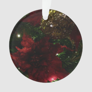 Ornamento Maroon e Dourada árvore de Natal I Foto de Férias