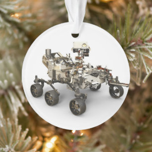 Ornamento Mars Perseverance Rover Em Fundo Branco.