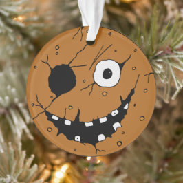 Ornamento Mau Horror Gingerbird Man Face Tree
