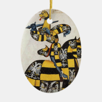 Ornamento medieval do cavaleiro