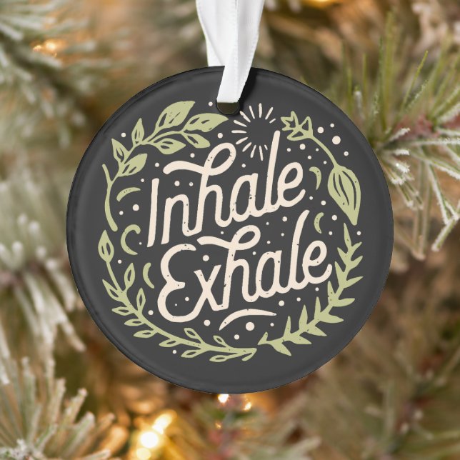 Ornamento Meditação de saúde mental cita estética boho (Árvore)