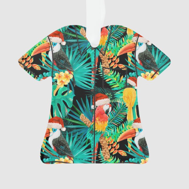 Ornamento Mele Kalikimaka - Aves da Selva Tropical (Frente)