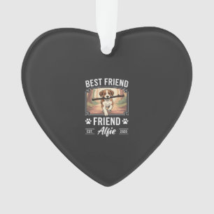 Ornamento Melhor Amigo Alfie Amante de Cães