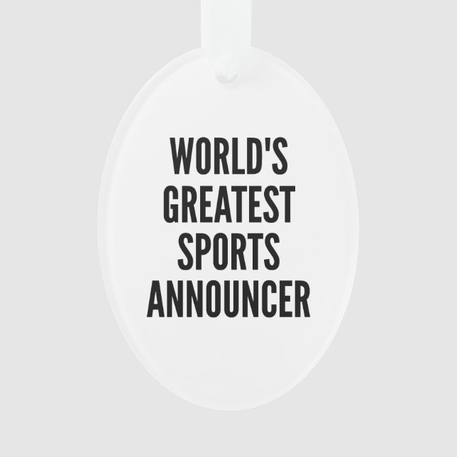 Ornamento Melhor Anunciante Esportivo do Mundo (Frente)