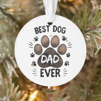 Ornamento Melhor Pai de Cachorro de Todos os Tempos – Amante