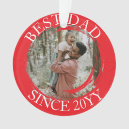 Ornamento Melhor Pai Simples Feliz Natal