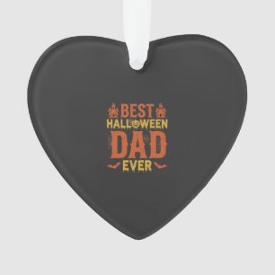 Ornamento Melhor Papai de Halloween de Sempre Design Vintage