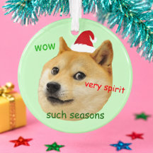Meme Engraçado do Doge de Natal Shiba Inu Tais Tem