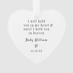 Ornamento Memória Personalizada da Criança Perda Simpatia Gi