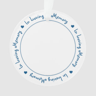 Ornamento Memória Personalizada em Amor Memorial