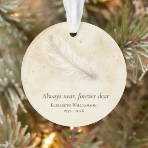 Ornamento Memorial de Anjo de Aquarela Elegante Personalizad