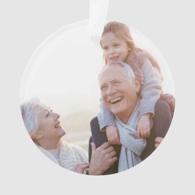 Ornamento Memorial Fotográfico para um Amado Perso (Frente)