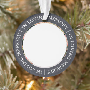 Ornamento Memorial In Loving Memory Modern Custom Photo