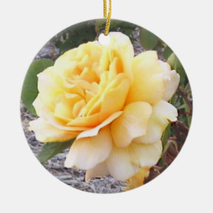 Ornamento Memorial Rosa Amarelo