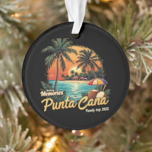 Ornamento Memórias de fazeres da Família Punta Cana Trip 202
