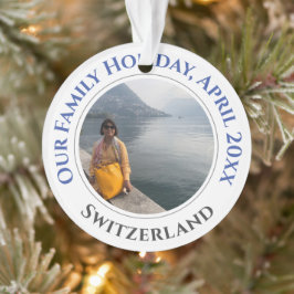 Ornamento Memórias de Férias da Família Souvenir