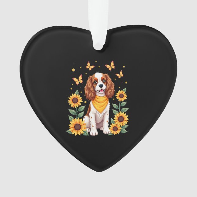 Ornamento Meninas Mulheres Mãe Cavalier King Charles Spaniel (Frente)
