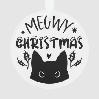 Ornamento Meowy Christmas: Festive Cat