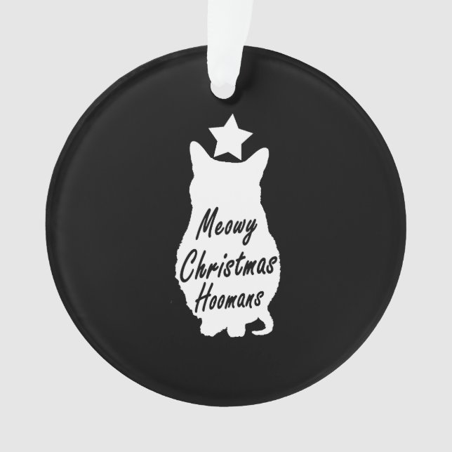 Ornamento MEOWY Natal (Frente)