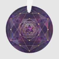 Merkabah em flor da vida - Geometria Sagrada