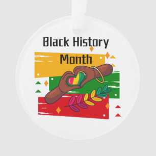 Ornamento Mês da História Negra Celebrando a Ascensão Juntos