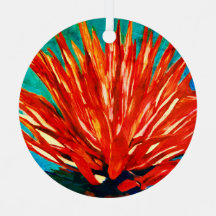 Ornamento Metálico Agave Shine