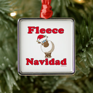 Ornamento Metálico da Fleece Navidad