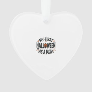 Ornamento Meu Primeiro Halloween como uma Mamãe Desenho Vint