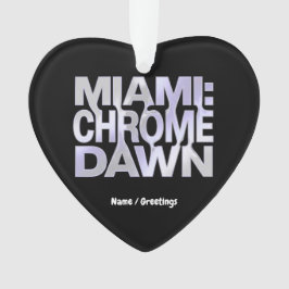 Ornamento Miami Chrome Dawn Liquid Metal Y3K Aesthetic Art