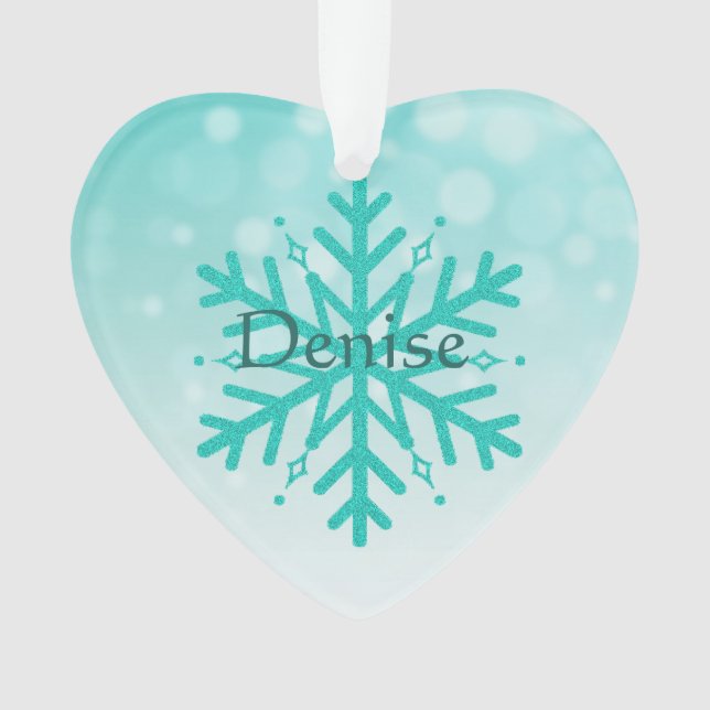 Ornamento Miastenia Personalizada Gravis Warrior Snowflake (Frente)