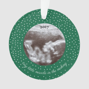 Ornamento Milagre pequeno minúsculo da imagem do Sonogram n